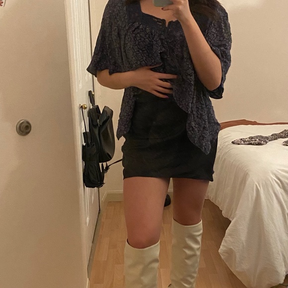 unique blue blouse - Picture 1 of 3